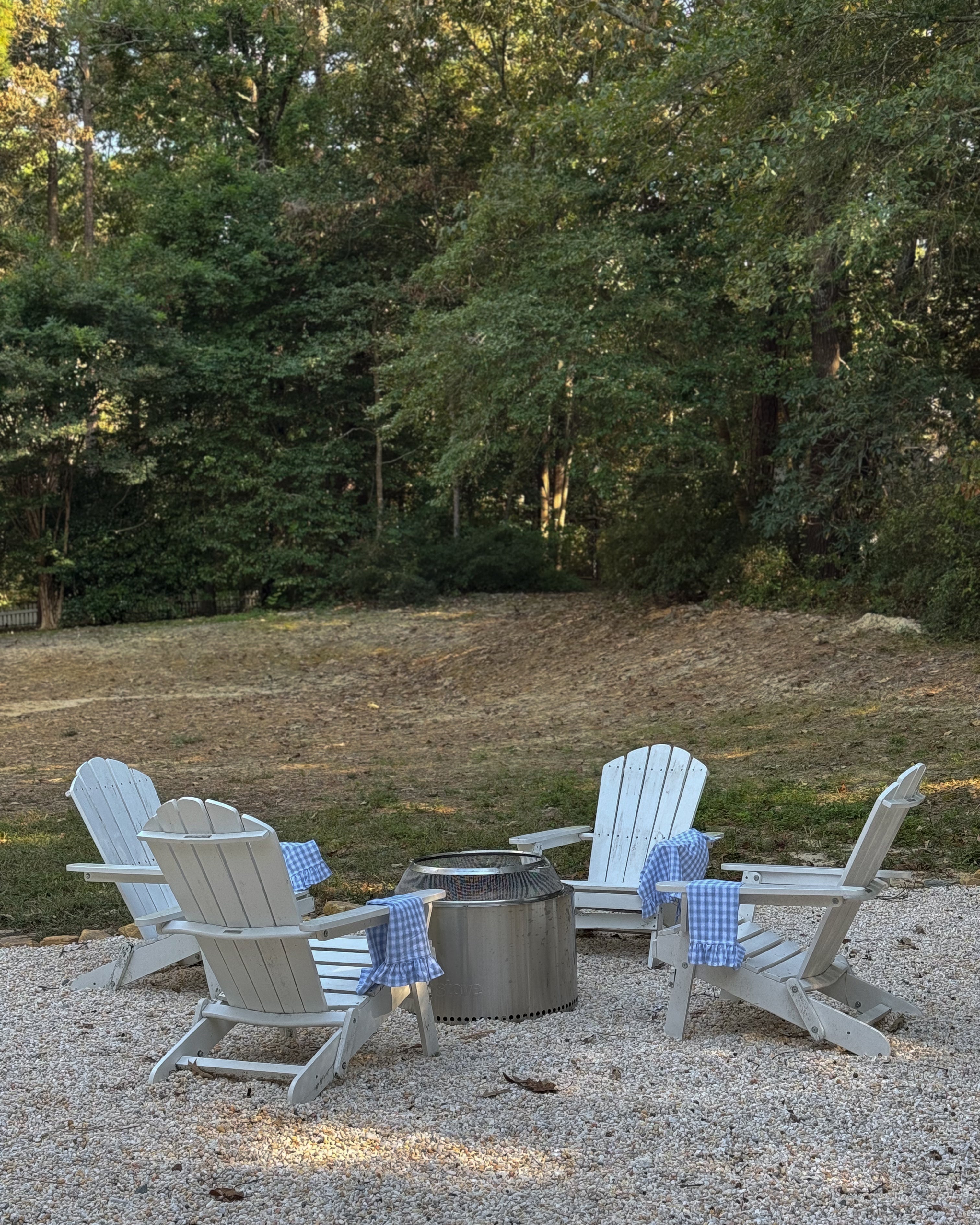 The Ruffle - Kitchen Towel - Blue Checked