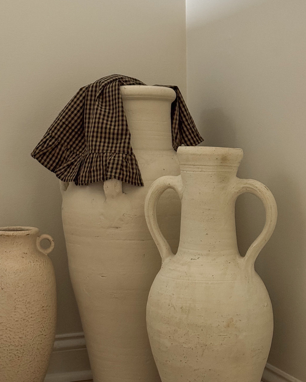 The Ruffle - Kitchen Towel - Gingham Medium