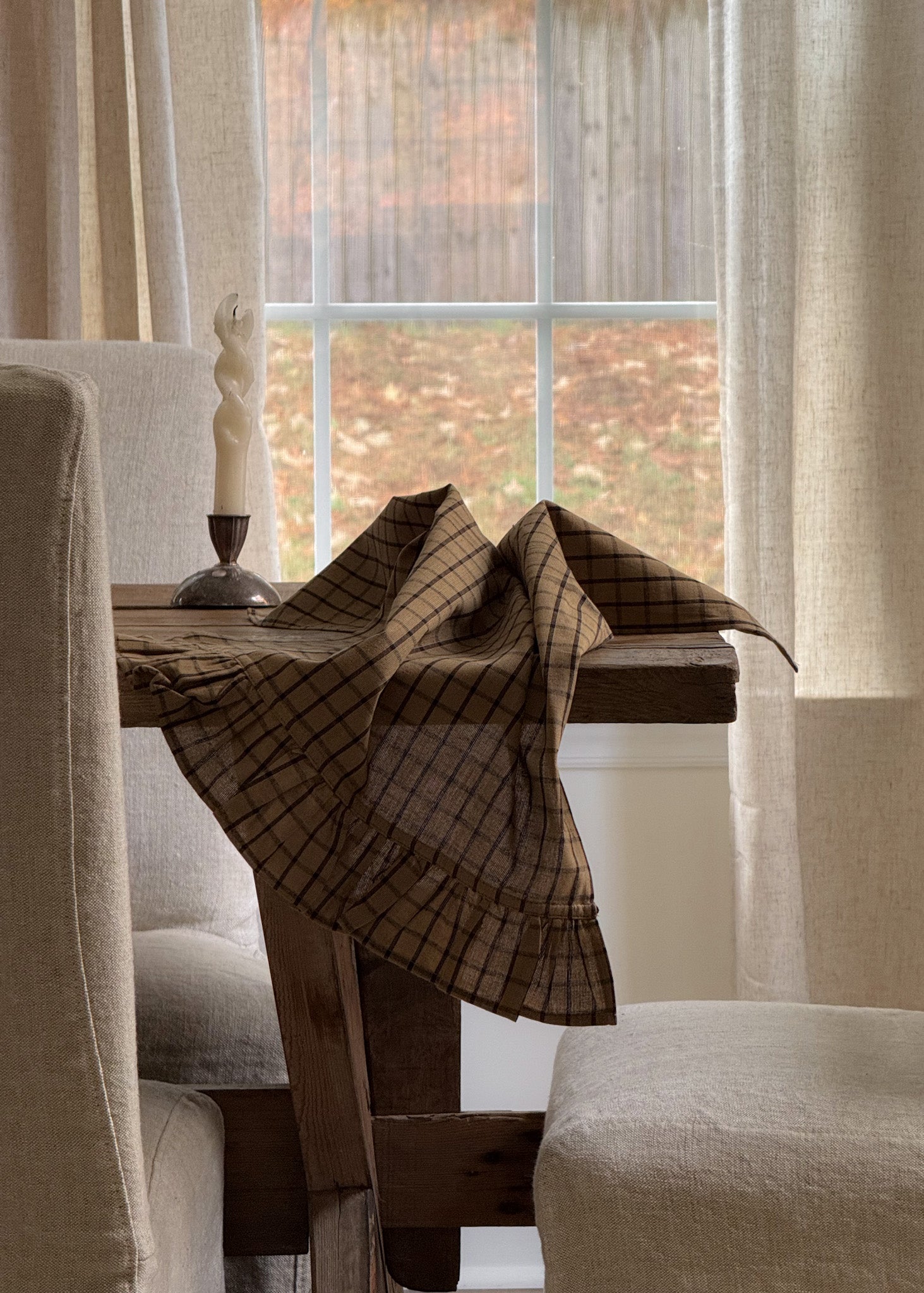 The Ruffle - Kitchen Towel - Grid