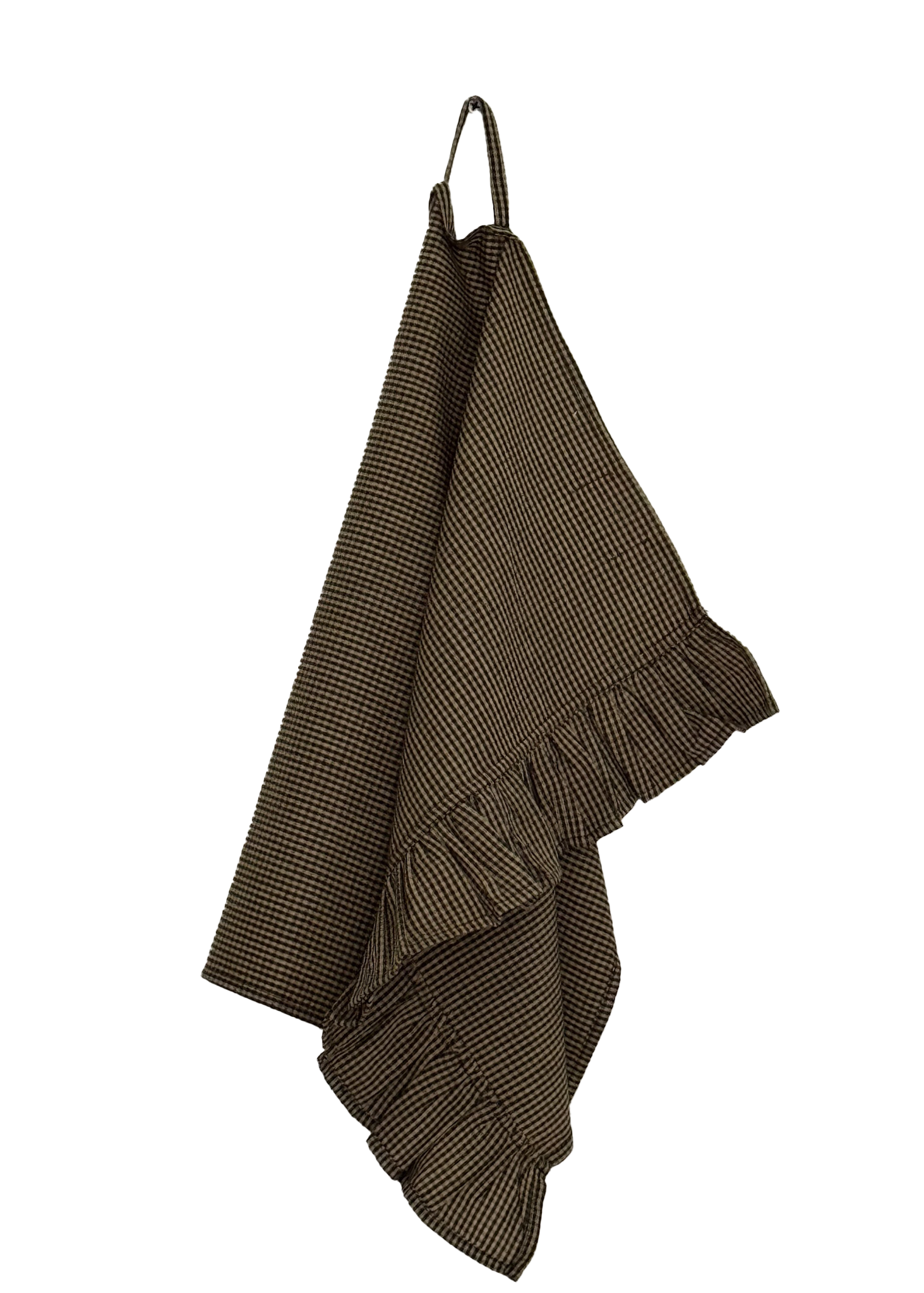 The Ruffle - Kitchen Towel - Gingham Mini