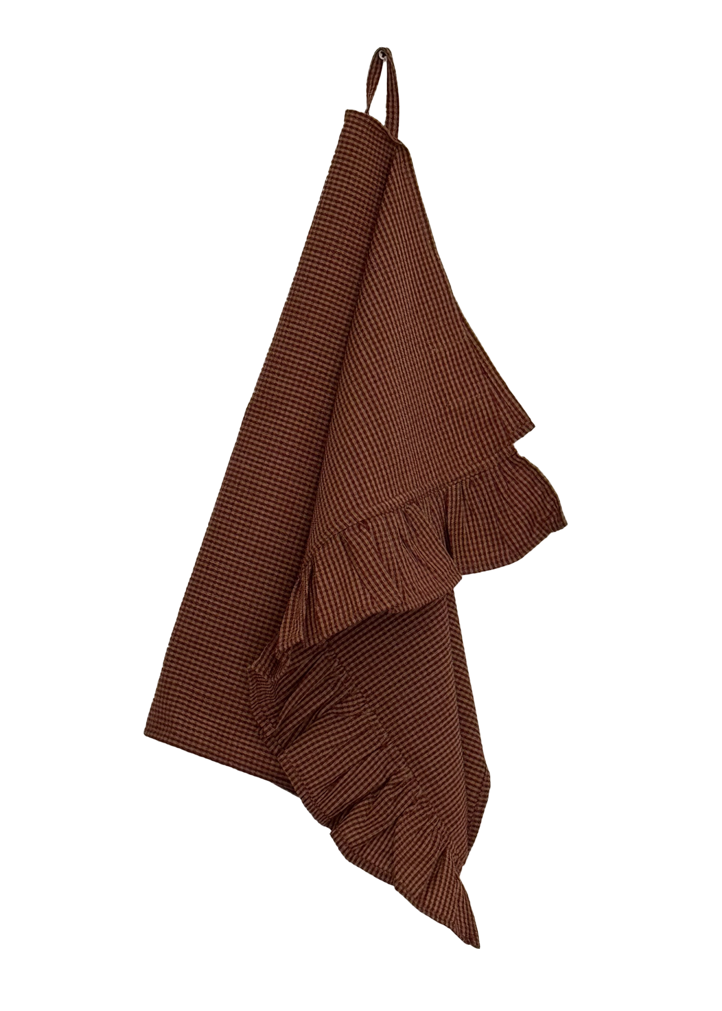 The Ruffle - Kitchen Towel - Gingham Mini